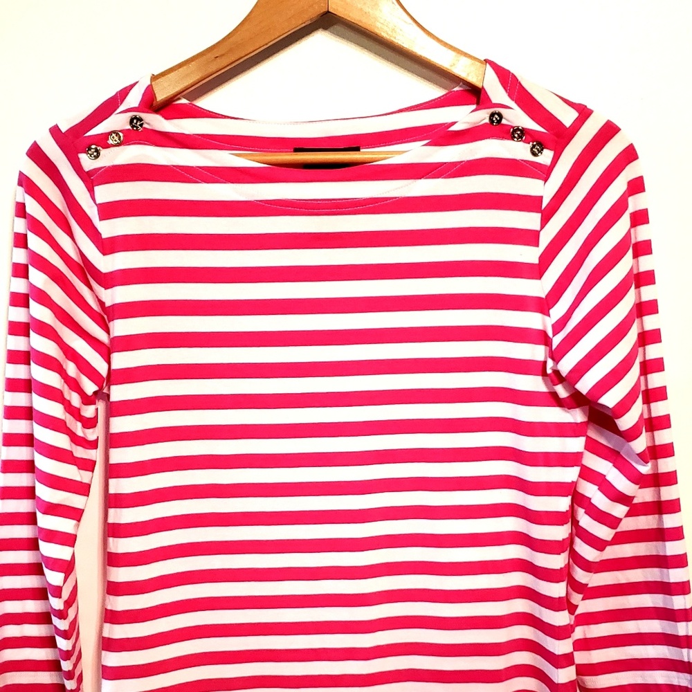 Chelsea and Theodore Womens S Boat Neck Knit Top